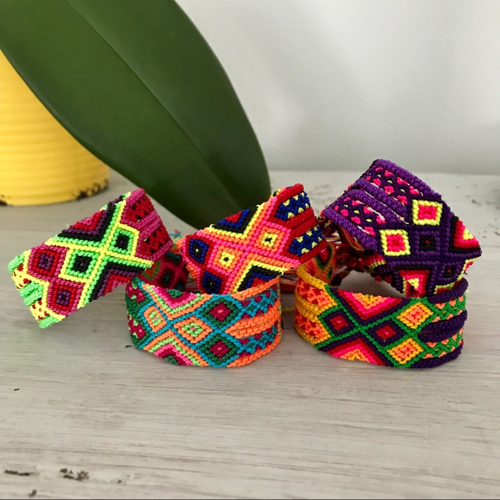 Handmade Colorful Friendship Bracelets